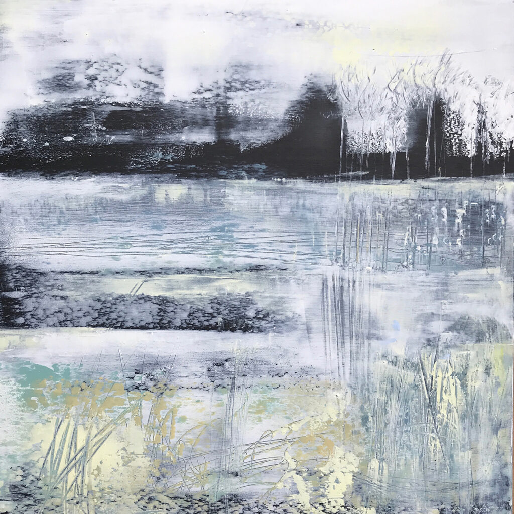 Winter Collection 7 oil and cold wax Gail Mason 30x30cm Available