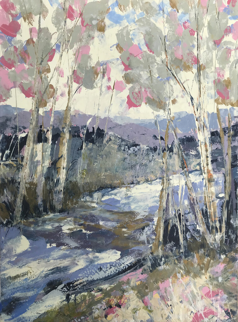 Gail Mason 'River Blossom' 56x76 cm SOLD